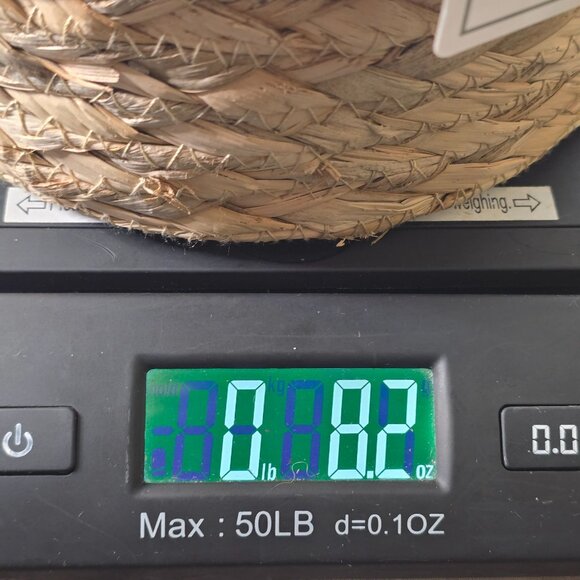 Natural Woven Basket W/ Woven Cloth Lid - Handmade Storage Container - Picture 9 of 9